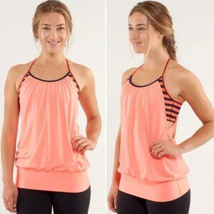 Lululemon No Limit Tank Size 4 Bright Coral